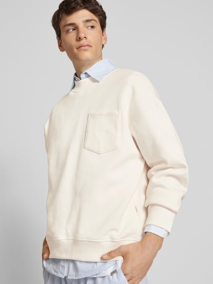 BLKVIS Sweatshirt met borstzak Offwhite - 3