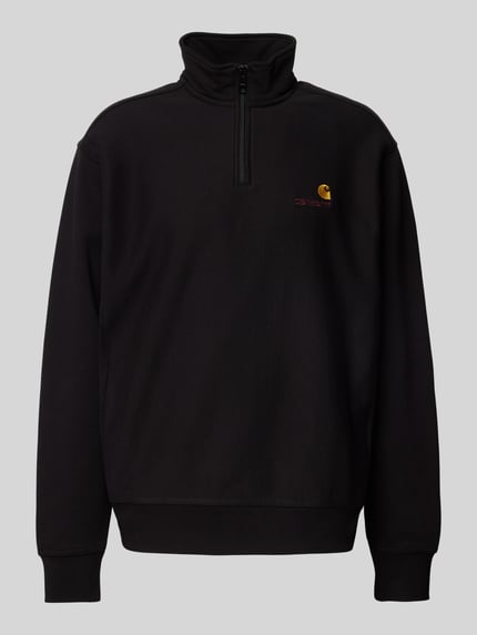 Carhartt Work In Progress Sweatshirt met schipperskraag, model 'AMERICAN SCRIPT' Zwart - 2