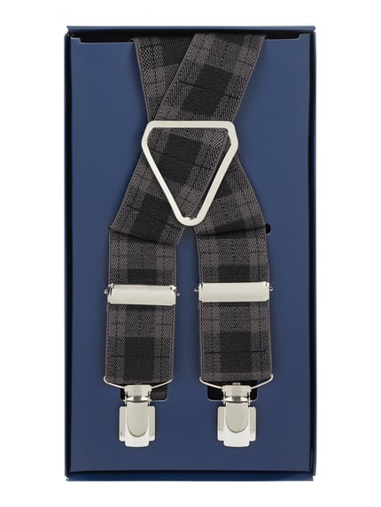 Willen Hosenträger in X-Form Anthrazit 3