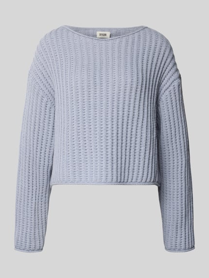 DRYKORN Sweter z dzianiny z okrągłym dekoltem model ‘IMENY’ Jasnoniebieski 2