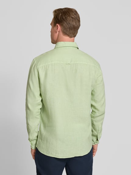 MCNEAL Leinenhemd mit Kentkragen Mint 5