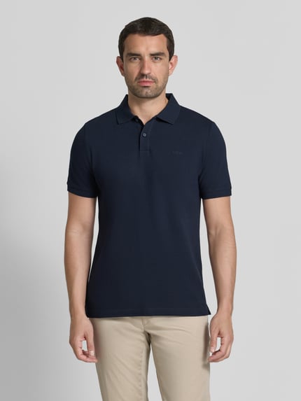 s.Oliver RED LABEL Koszulka polo z czystej bawełny o kroju regular fit Granatowy 4