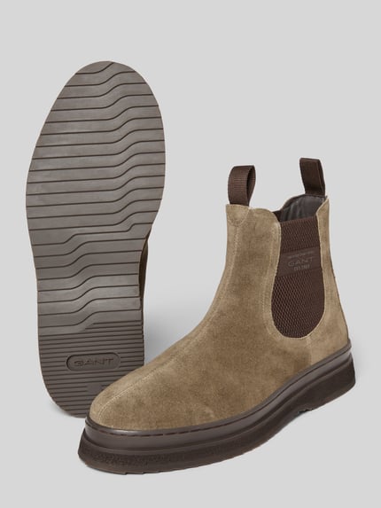 GANT Chelsea Boots mit Label-Detail Modell 'Blistown' Beige 4