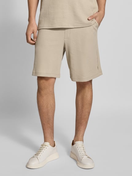 WOODBIRD Straight Leg Shorts mit Strukturmuster Modell 'Ben' Taupe 4