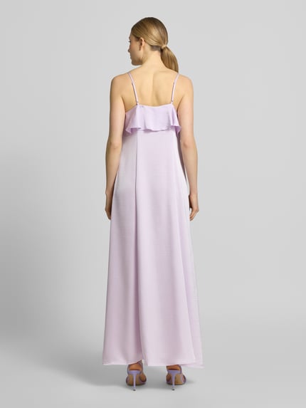 VERO MODA Midikleid mit Rüschen Modell 'ELLEN' Flieder 5