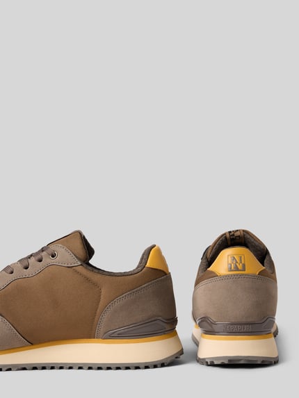 Napapijri Sneakersy z detalami z logo model ‘COSMOS’ Średniobrązowy 2