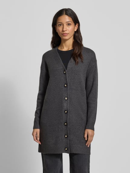 Christian Berg Woman Relaxed Fit Cardigan mit Woll-Anteil Dunkelgrau 4