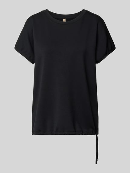 Produktfoto, T-shirt uit mohair-mix met ronde hals, regular fit model 'BANU' van Soyaconcept, mohair-mix met elastaan