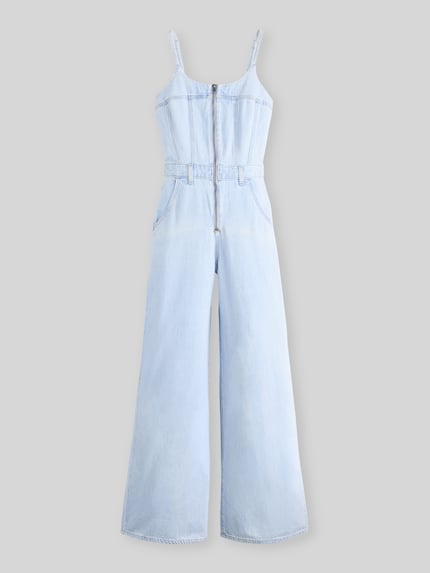 Levi's® Kombinezon bustier z szerokimi nogawkami Jeansowy niebieski 2