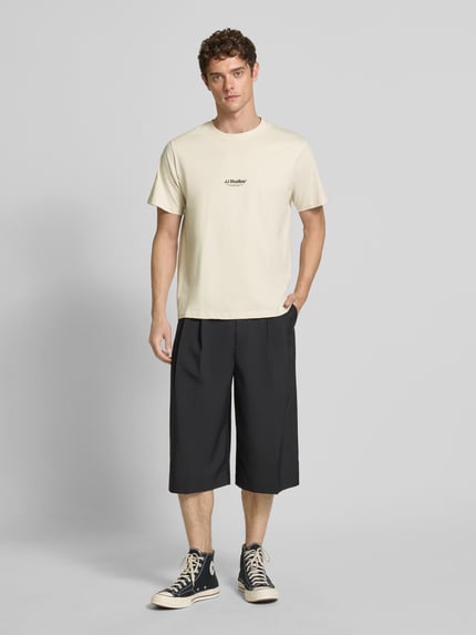 JACK & JONES T-shirt z okrągłym dekoltem model 'SOHO' Beżowy 1