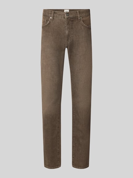 Brax Slim Fit Jeans aus Baumwoll-Mix Modell 'Chuck' Dunkelbraun 2
