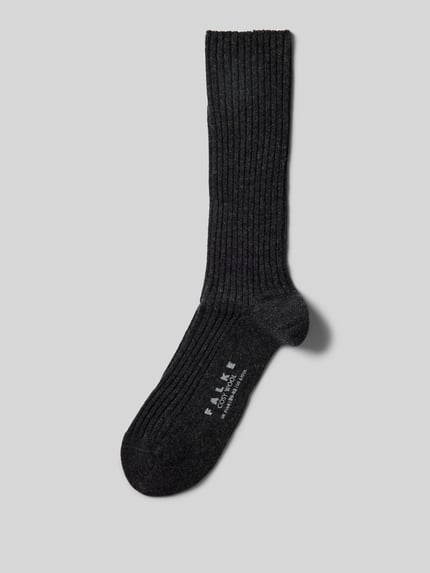FALKE Sokken van wolmix met kasjmieraandeel Model 'COSY' Donkergrijs - 1