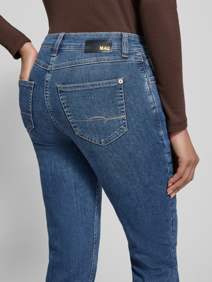 MAC Jeansy o kroju slim fit z dodatkiem streczu model ‘Melanie’ Niebieski 3