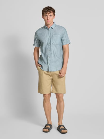 Tom Tailor Regular fit vrijetijdsoverhemd van puur katoen Groen - 1
