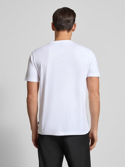 BOSS Orange Slim Fit T-Shirt aus reiner Baumwolle Modell 'TE_DOBERMANN' Weiss 5
