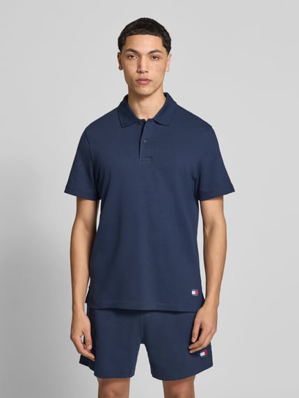 Tommy Jeans Regular Fit Poloshirt aus reiner Baumwolle Marine 4