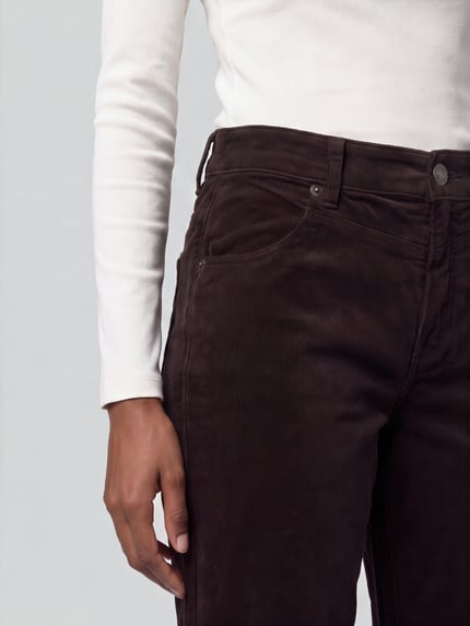 MAC Regular Fit Cordhose mit Label-Patch Modell 'Bobbie' Graphit 3