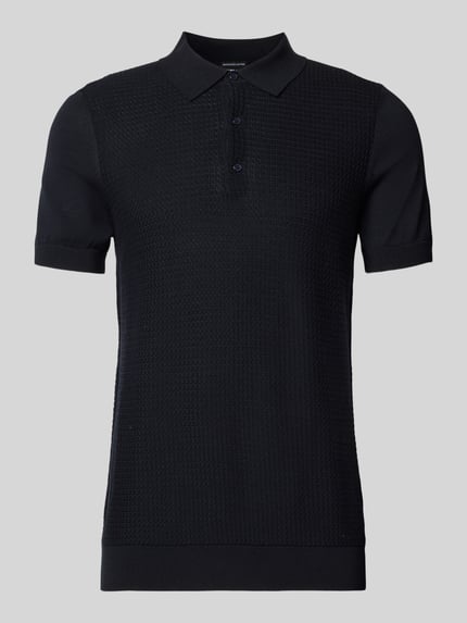 Strellson regular fit poloshirt van puur katoen Donkerblauw - 2