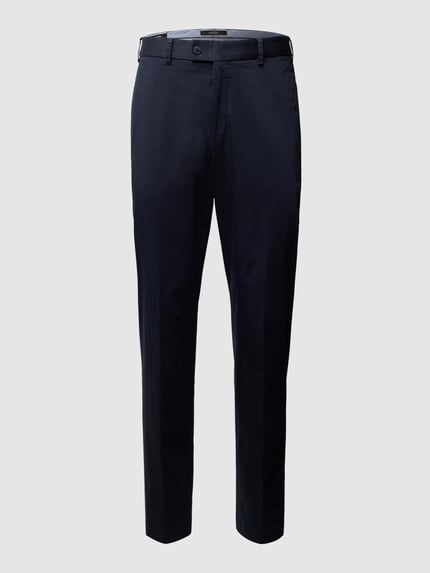 Hiltl Regular Fit Chino mit Stretch-Anteil Modell 'Pilo' Marine 2