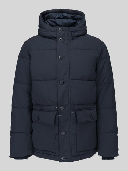 Selected Regular Fit Pufferjacke mit Kapuze Modell 'SLMVINCENT' Dunkelblau 2