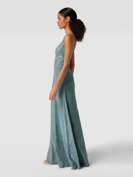 LUXUAR FASHION Abendkleid mit Effektgarn Gruen 1