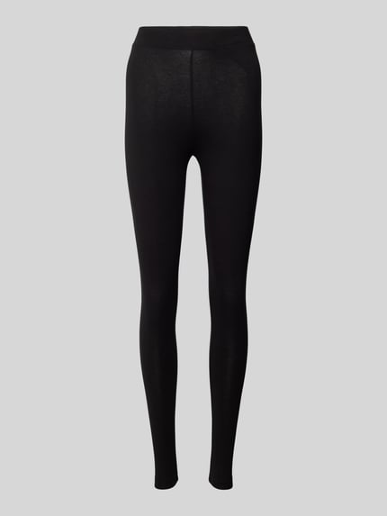ONLY Legginsy o kroju skinny fit w jednolitym kolorze model ‘LIVE LOVE NEW’ Czarny 1