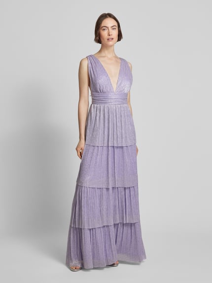 SWING Abendkleid im Stufen-Look Flieder 4