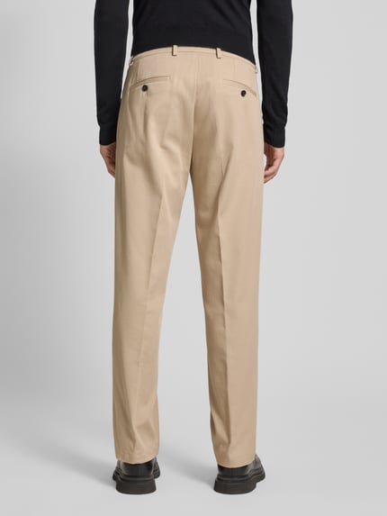 CG – CLUB of GENTS Regular Fit Hose mit französischen Eingrifftaschen Modell 'Ole' Beige 5