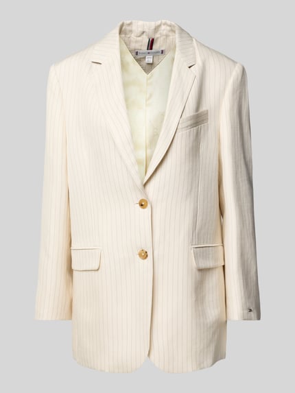 Tommy Hilfiger Relaxed Fit Blazer aus Viskose-Leinen-Mix Sand 2
