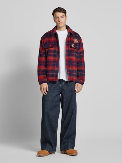 Tommy Jeans Regular fit overhemdjack met borstzak Rood - 1