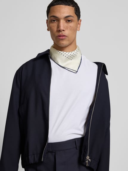 Officine Générale Jacke mit Kentkragen Dunkelblau 3