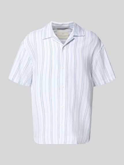 JACK & JONES Premium Regular Fit Freizeithemd aus Baumwoll-Mix mit Leinen-Anteil Modell 'MONTANA' Weiss 2