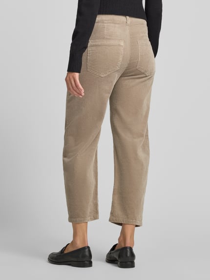 Christian Berg Woman Corduroy broek met Franse steekzakken Steengrijs - 5