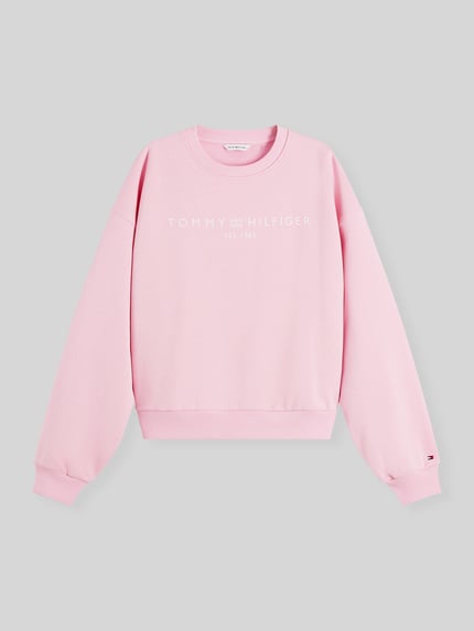 Tommy Hilfiger Relaxed Fit Sweatshirt aus Baumwoll-Mix Pink 2