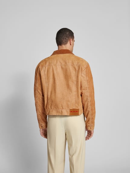 Marni Kurtka z kołnierzykiem typu kent Camel 5