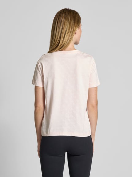 GUESS Activewear T-Shirt mit Ziersteinbesatz Modell 'CHRYSANTA' Rosa 5