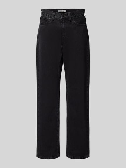 Produktfoto, Jeans mit Eingrifftaschen Modell 'Noxon' von Carhartt Work In Progress, Damen Jeans aus reiner Baumwolle im Relaxed-Fit, schwarz