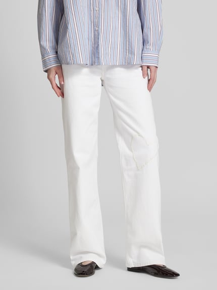 Zadig&Voltaire Wide leg jeans met 5-pocketmodel, model 'ELIO' Wit - 4
