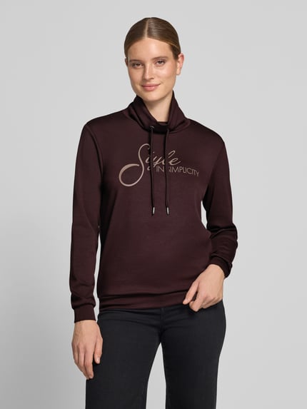Soyaconcept Regular Fit Sweatshirt aus reiner Modal-Mix Modell 'BANU' Schoko 4