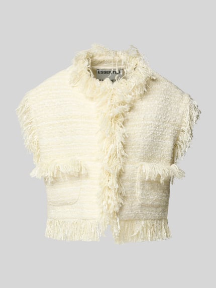 Essentiel Antwerp Comfort Fit Weste mit Woll-Anteil Modell 'ISHANI-I1SA' Offwhite 2