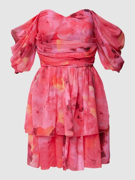 Lace & Beads Cocktailkleid mit floralem Print Pink 2