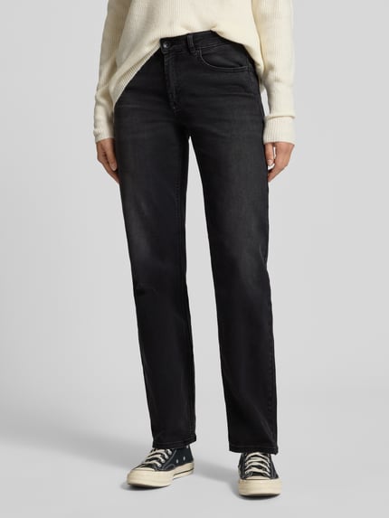 ONLY Wide Leg Jeans aus Baumwoll-Mix Modell 'BLUSH' Black 4