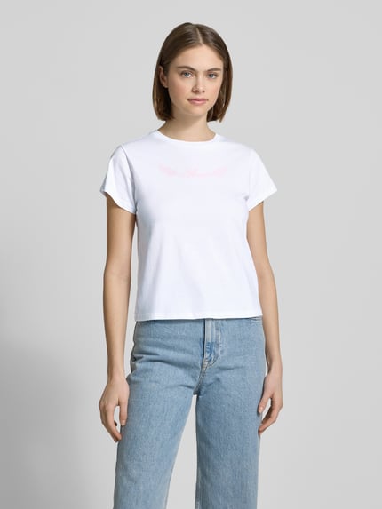 REVIEW T-shirt z nadrukowanym motywem Biały 4