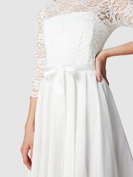 SWING Brautkleid aus floraler Spitze Offwhite 3