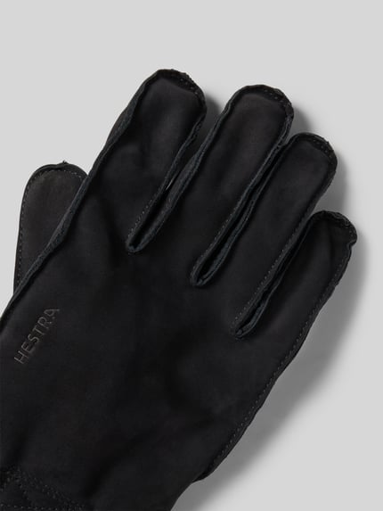 Hestra Lederhandschuhe mit Label-Detail Modell 'Joar' BLACK 3