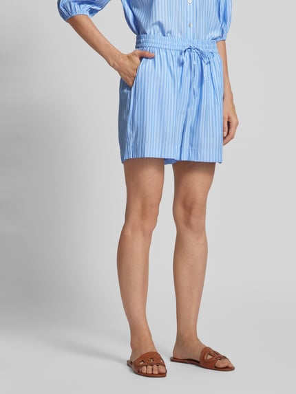 Sisters Point Regular fit short met tunnelkoord model 'ELLA' Lichtblauw - 4