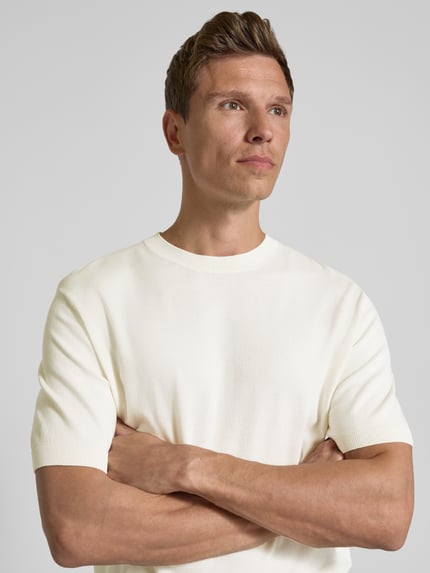 JACK & JONES Premium Regular Fit T-Shirt mit Rundhalsausschnitt Modell 'WILLIAM' Weiss 3