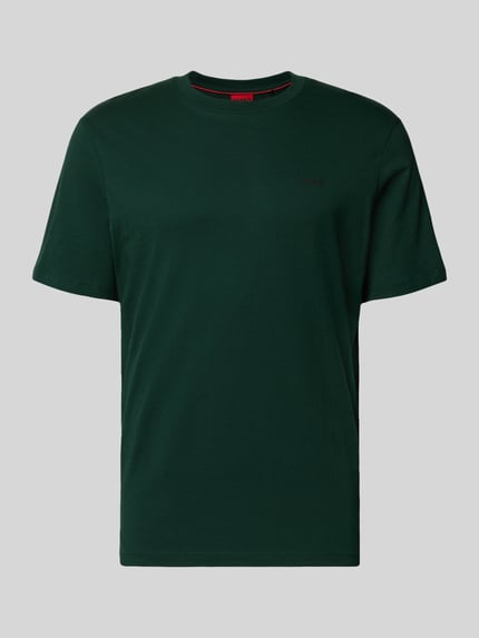 HUGO Regular Fit T-Shirt aus reiner Baumwolle Modell 'DERO' Dunkelgruen 2