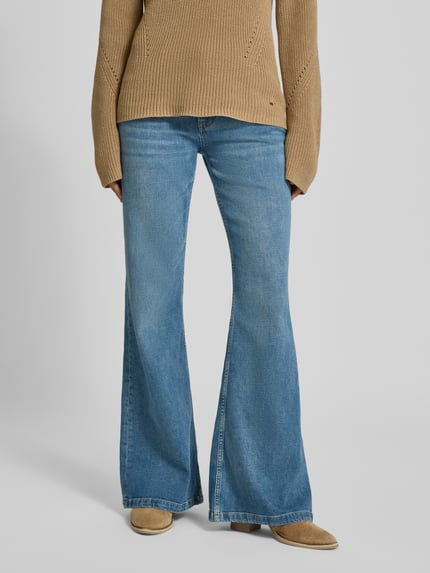 BOSS Orange Jeansy o luźnym kroju z mieszanki bawełny Jeansowy niebieski 4