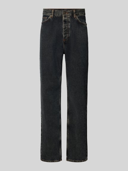 Produktfoto, Relaxed Fit Jeans mit dunkler Waschung von AMERICAN VINTAGE, Denim mit Struktur, 5-Pocket-Design, Relaxed Fit, Dark Wash